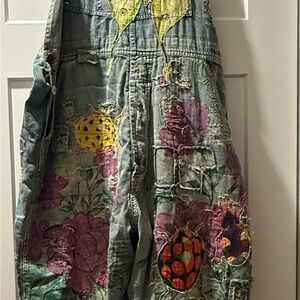 NWT Magnolia Pearl Night Garden Benjamin Wide Leg Overalls